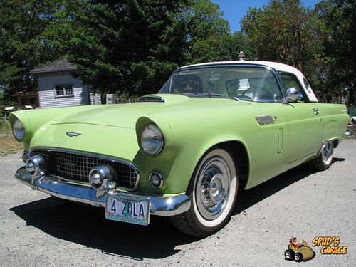 1956 ford thunderbird w hardtop &amp; softtop 312 v8 auto a/c solid survivor