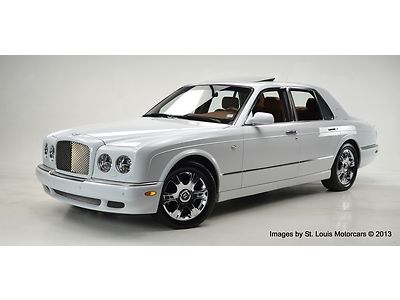 2006 bentley arnage r arctica white over saddle 21k miles, original &amp; serviced!