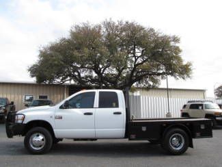 Slt quad drw pwr opts a/c cd flat bed dually cummins diesel 6 speed manual 4x4