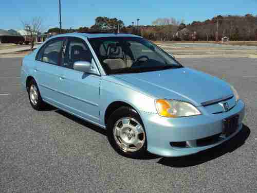 One Owner 2003 Honda Civic Hybrid Sedan 4-Door 1.3L Manual Runs Strong No Reserv, image 8