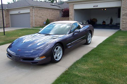 1998 corvette convertible rare medium purple pearl metallic