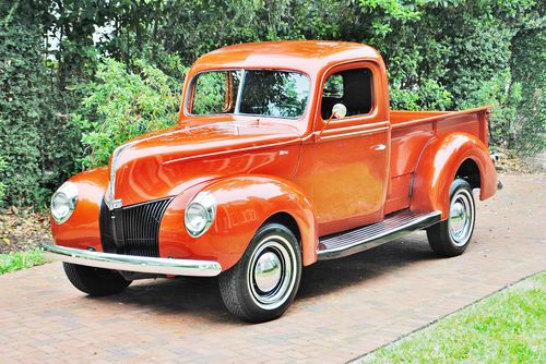 Nicely restored 1940 ford v-8 pick up older restoration looks drives amazing wow