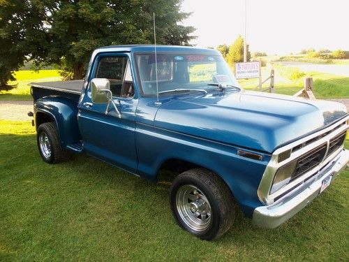 76 ford f100 step side fully restored stepside fast truck no reserve!