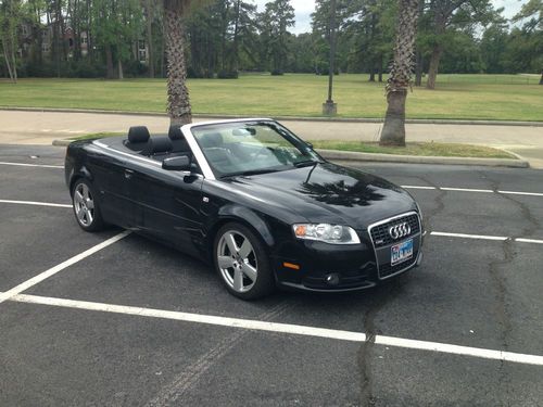 2007 audi a4 cabriolet s-line quatto black on black