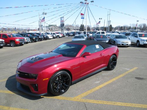 2013 chevrolet camaro zl1 convertible automatic msrp $66,730