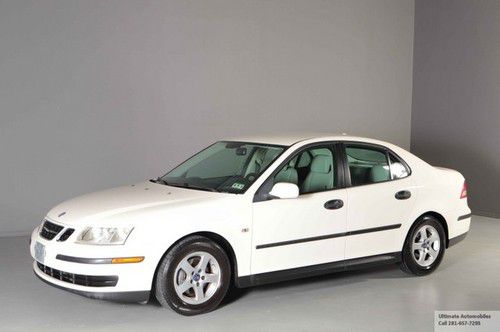 2004 saab 9-3 linear sedan leather speed 31mpg xenons 1-owner alloys ac cd clean