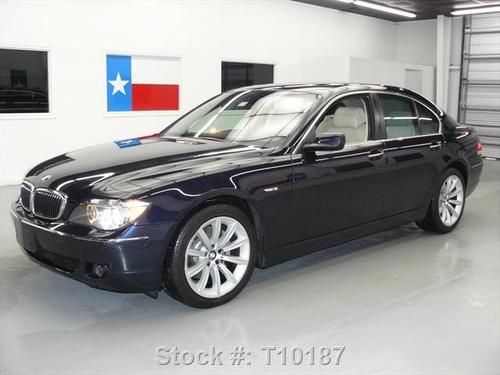 2007 bmw 750i sunroof nav pwr sunshades 19" wheels 65k texas direct auto
