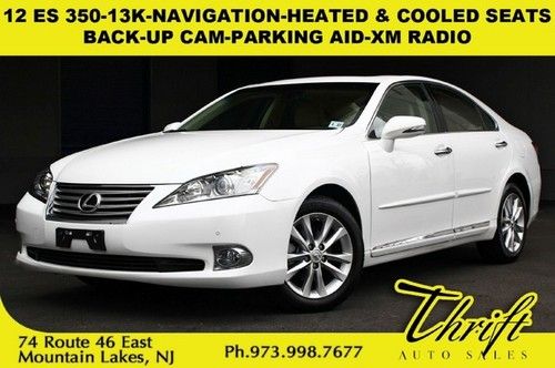 12 es 350-13k-navigation-heated &amp; cooled seats-back-up cam-parking aid-xm radio