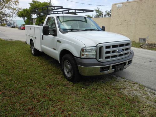 Ford f-350 v8 6.0 diesel power-stoke turbo diesel utility service bucket truck