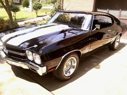 1970 chevelle 396 4 speed 12 bolt ss clone frame off restorationion  nice!!