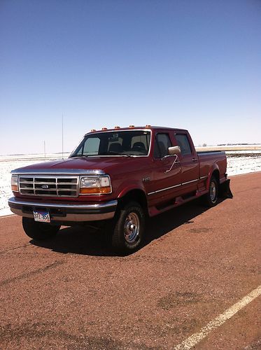 1997 ford f250 c/c xlt, 4x4, 7.3l powerstroke, short box, maroon