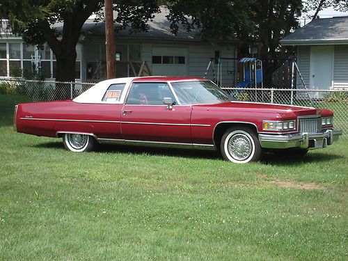 1975 cadillac coupe deville; 2 - door, 8.2 l v-8, low mileage original