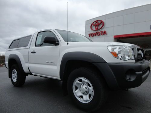 2010 tacoma regular cab 4x4 5-speed manual 1-owner toyota certified video 27k mi