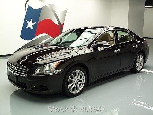 2010 nissan maxima 3.5 sv sunroof rear cam leather 27k texas direct auto