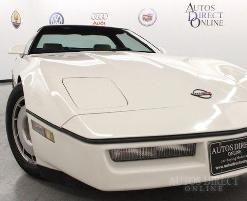 We finance 1986 chevrolet corvette clean carfax 46k lthr fogs rmvblehrdtop auto