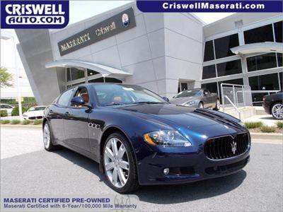 2012 maserati quattroporte 4.7 s v8 loaded nav cpo certified warranty leather