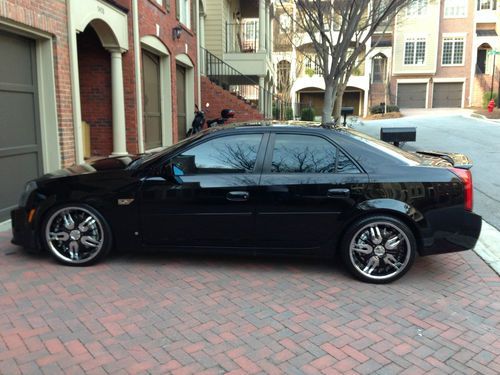 2006 cadillac cts v sedan 4-door 6.0l, black on black, 550 hp, lot of upgrades!!