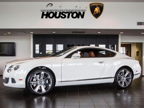 2012 bentley continental gt white satin bluetooth cam nav handset 21 wheels