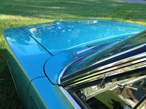 1968 Dodge Charger R/T 2-Door 383 6.3L V8 Mopar Q5 Turquoise Vinyl Top Automatic, image 5