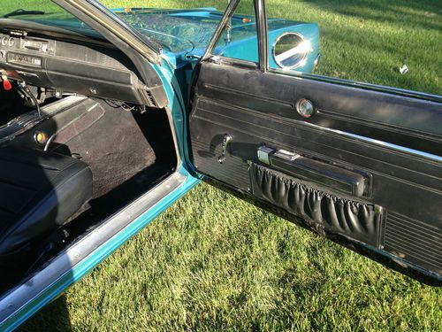 1968 Dodge Charger R/T 2-Door 383 6.3L V8 Mopar Q5 Turquoise Vinyl Top Automatic, image 11