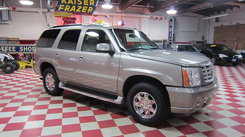 03 escalade awd unbelievable condition in/out must see  heatd lthr dvd loaded!