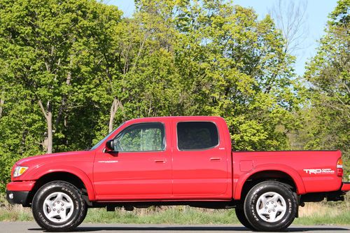 2002 toyota tacoma double cab 4x4 v6 trd off-road sharp clean carfax one owner!