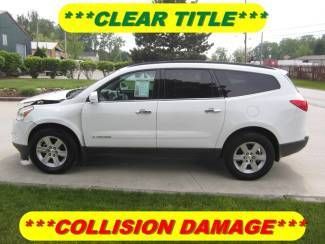 2009 chevrolet traverse lt2 rebuildable wreck clear title