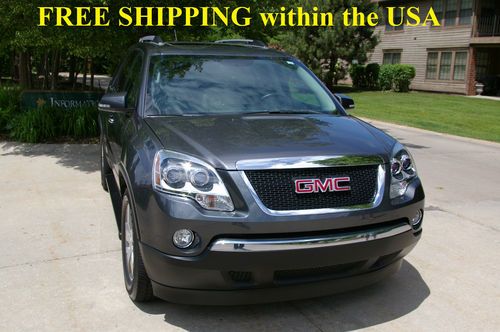 2011 gmc acadia slt, glass roof, rear camera, leather, warranty, rebuilt