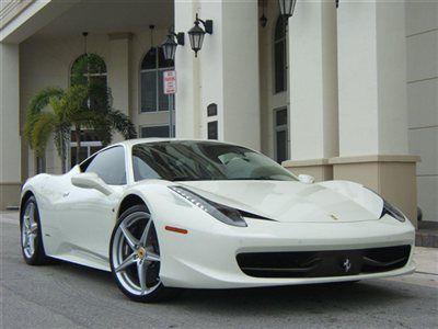 2012 ferrari 458 italia bianco avus / cream