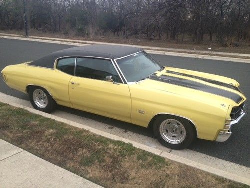 1971 chevrolet chevelle malibu hardtop 2-door 7.4l (needs new block)