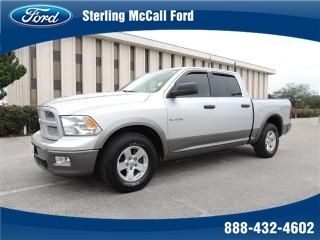 Dodge ram 1500 2wd crew cab slt trx package bedliner heated mirrors am/fm/cd v8