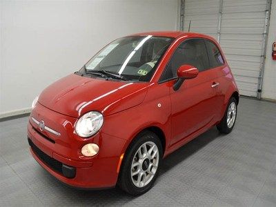 Pop 500 automatic, alloy wheels, pwr windows &amp; locks  one owner financing avlbl