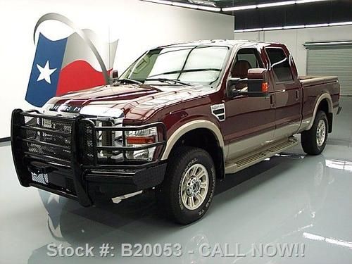 2010 ford f250 king ranch crew 4x4 5.4l v8 rear cam 46k texas direct auto