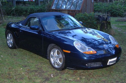 2000 porsche boxster. 5-speed, 2.7l dohc h6, 217hp. 127k highway miles.