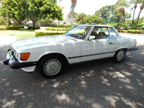 1988 mercedes benz 560sl 1 owner, garage kept palm beach car