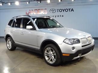 2008 bmw x3 titanium silver black leather panorama sunroof heated seats