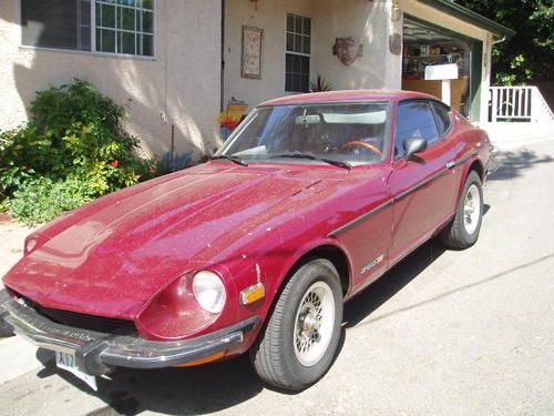 1974 datsun 260 z-series 280 240 nissan red driver