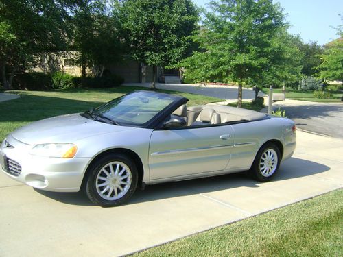 2001 chrysler sebring limited convertible only 94k miles 2 owner 1.99% 60 mo's