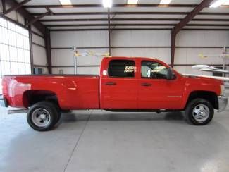 Red crew cab lwb 1owner duramax diesel allison financing cloth extras clean rare