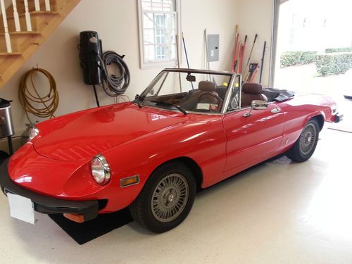 1977 red alfa romeo spider veloce