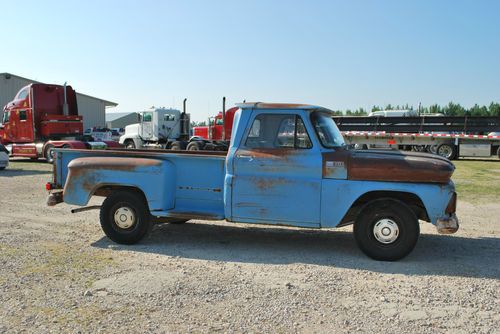 1965 chevy pickup 305 v8 barn find look !!!no reserve!!!