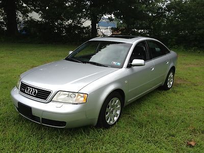 No reserve 2001 audi a6 2.8 quattro awd clean carfax no accidents