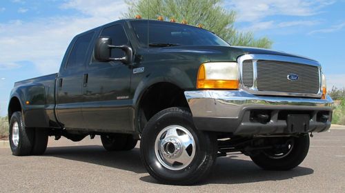 **no reserve** 2000 ford f350 7.3l diesel crew 4x4 dual rear wheel clean!!!!