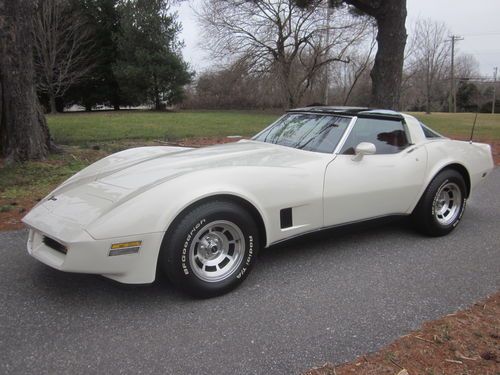 1981 chevrolet corvette 38k original miles t tops match# 350 motor no reserve