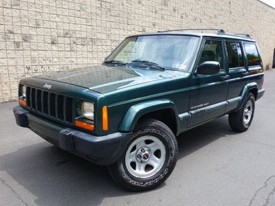 Jeep cherokee 4dr sport 4x4 cold a/c automatic cd free autocheck no reserve