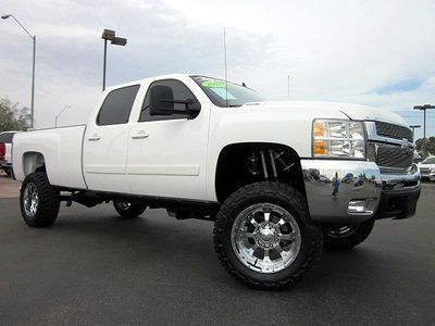 2008 chevrolet 2500 hd crew cab duramax diesel 4x4 lifted truck navigation~ltz!!