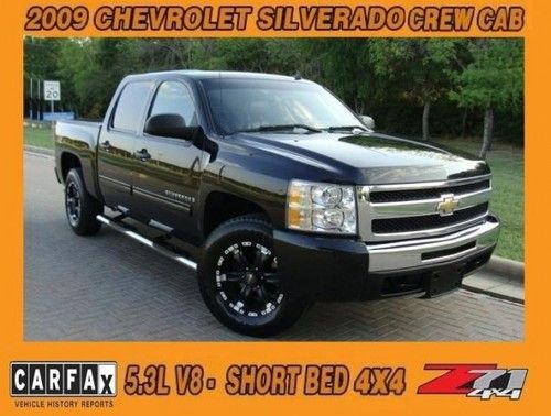 2009 chevrolet silverado 1500 crew cab lt z71 4x4 leather texas clean carfax