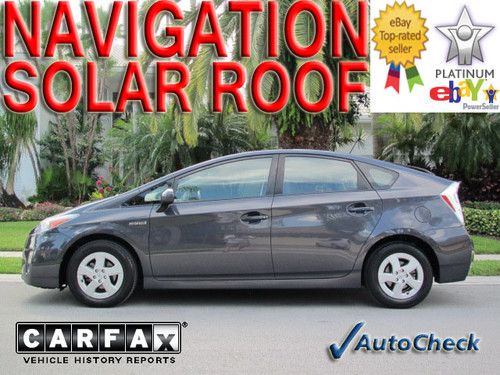 2010 10 toyota prius iv 4 * solar roof * navigation * leather * hot sts * hybrid