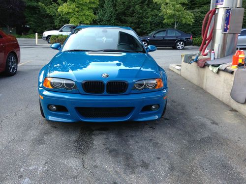 2004 bmw e46 m3 laguna seca blue, smg 99k miles, great condition w/factory nav