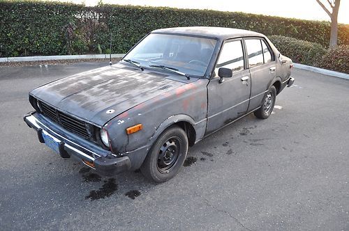 1979 toyota corolla deluxe 4 door sedan te31 runs great a/c 2tc clean title